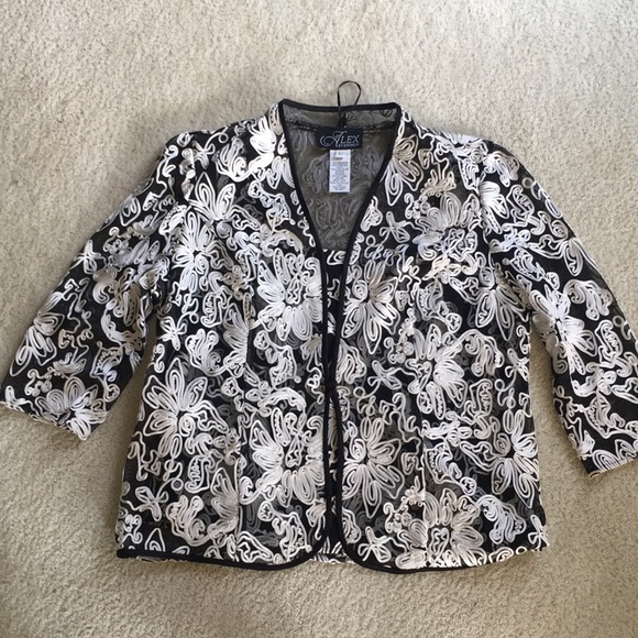 Alex Evenings Tops - Alex Evening Jacket and Tank Set